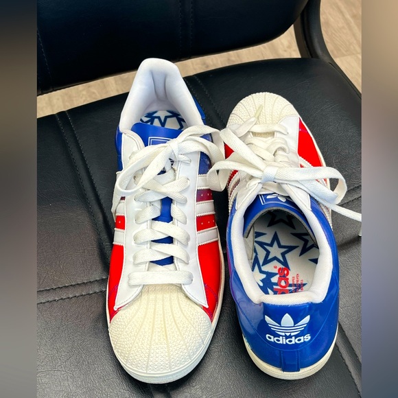 adidas Other - Adidas Superstar Vintage men’s sneakers. Patriotic colors: blue red white. 11.5
